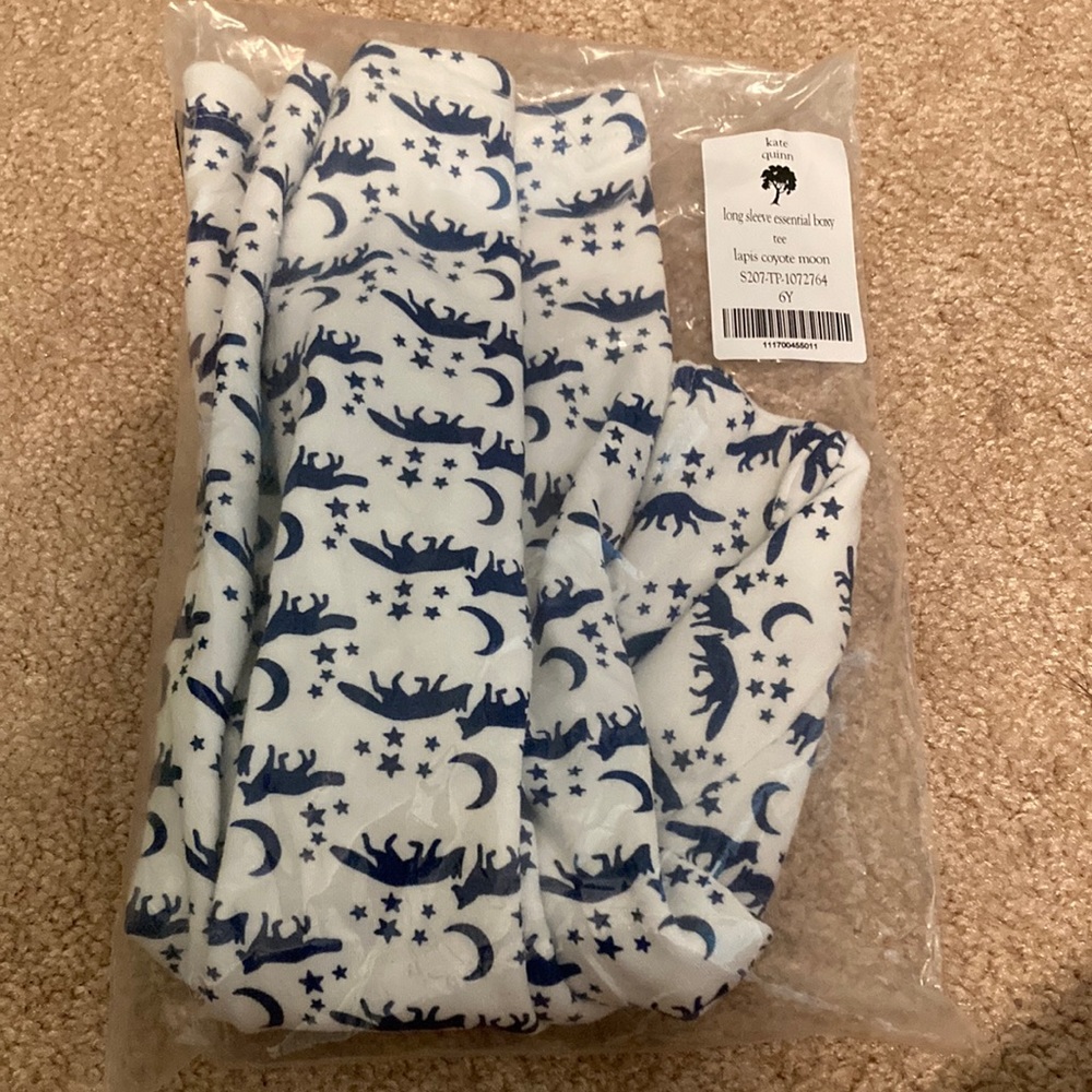 NWT NIP 6Y kate quinn coyote tee